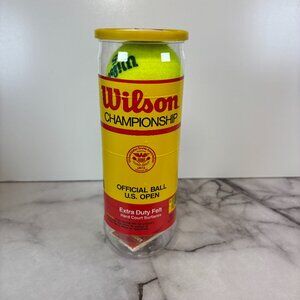 VTG Official Wilson Championship 3 Tennis Balls Extra Duty Felt Brand New Sealed